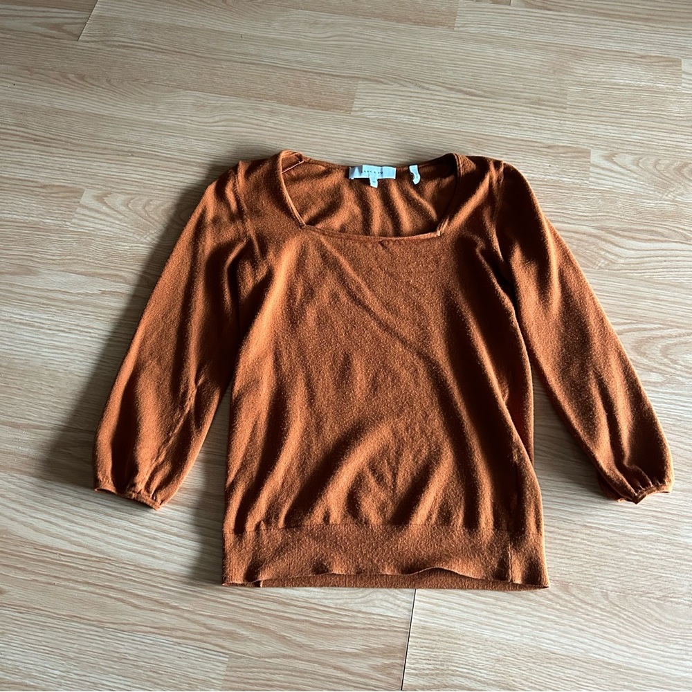 Lark & Ro Rust Brown Blouse Women’s XS